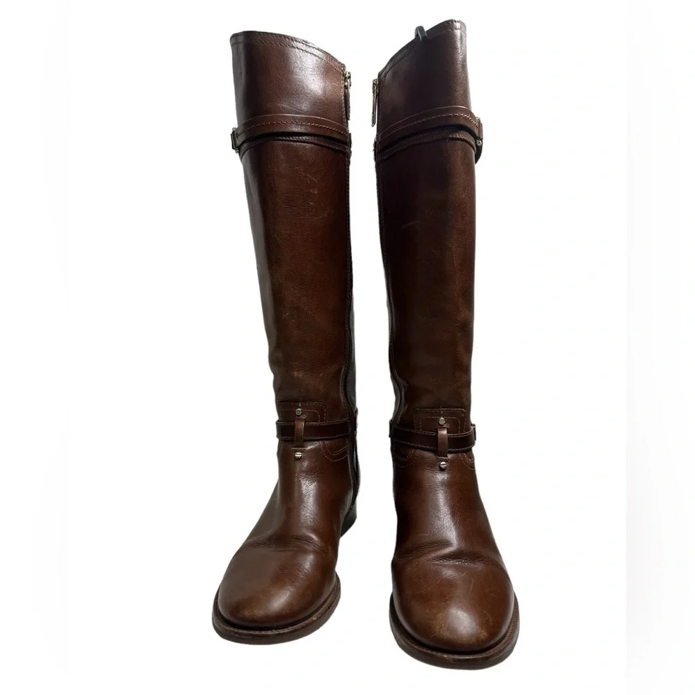 Tory burch riding boots 8 Brown